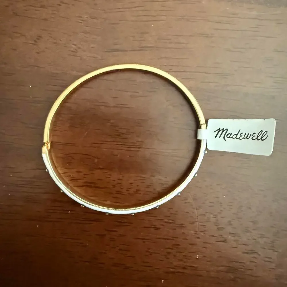 Madewell Gold & Floral Bangle